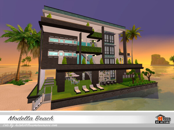 Modella Beach Home NoCC by autaki from TSR