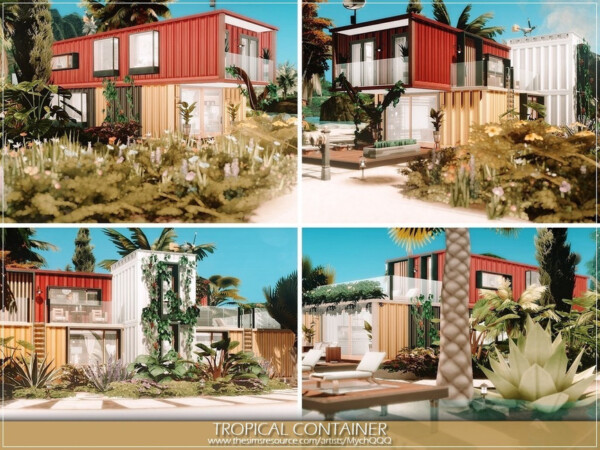 The Sims Resource: Tropical Container House by MychQQQ
