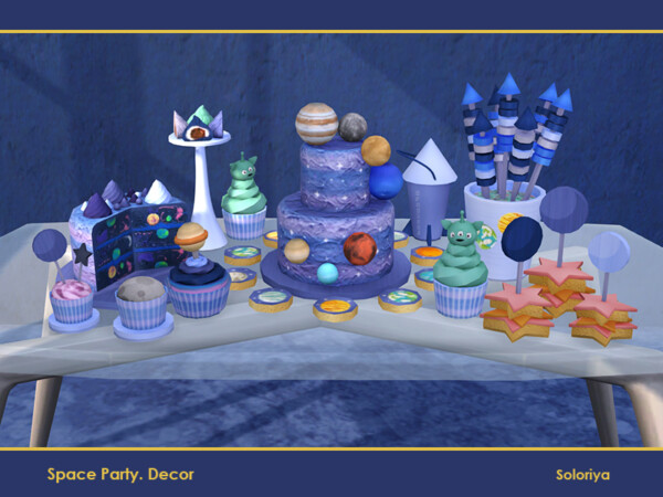 The Sims Resource: Space Party Decor by soloriya