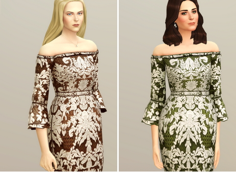 Rusty Nail: BNW Off Soulder Guipure Dress