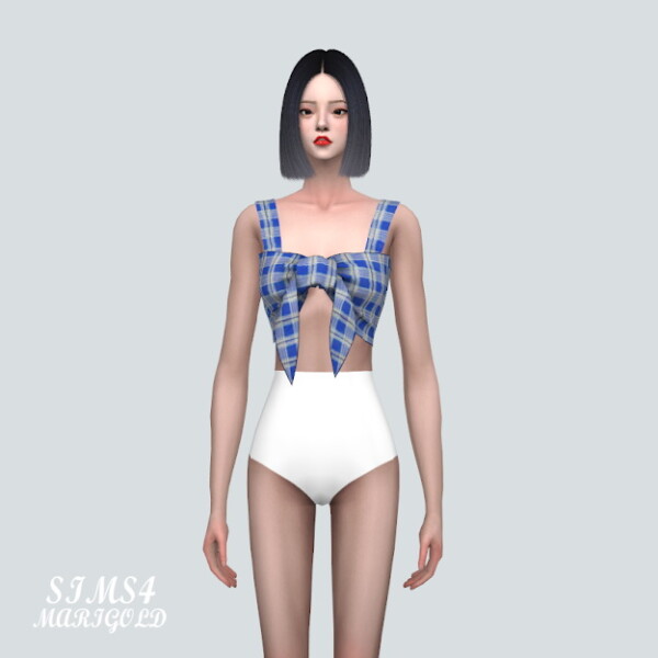 SIMS4 Marigold: Summer Ribbon Sleeveless Top