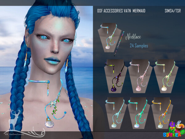 The Sims Resource: Vatn Mermaid Accessories by DanSimsFantasy