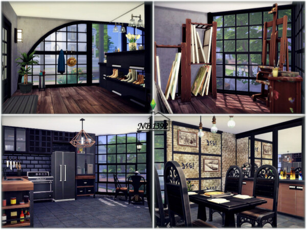 The Sims Resource: Dark Industrialism House by nobody1392