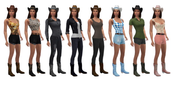 Sims 4 Sue: Cowgirls Boots