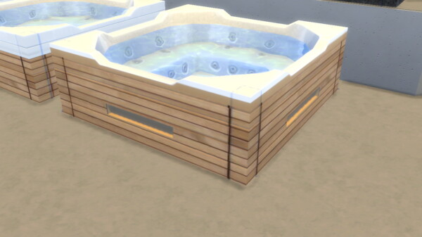 Mod The Sims: Modern Hot Tub by hellokittay