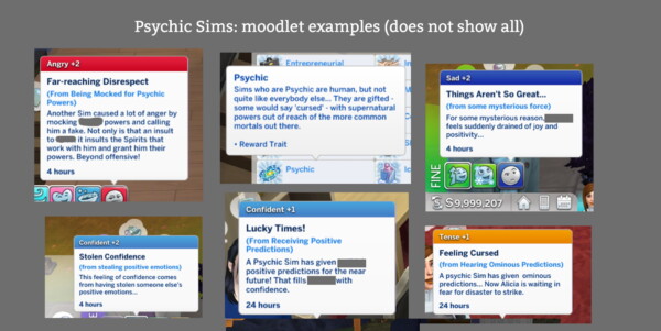 Mod The Sims: Psychic Sims Mods by  Lumpinou