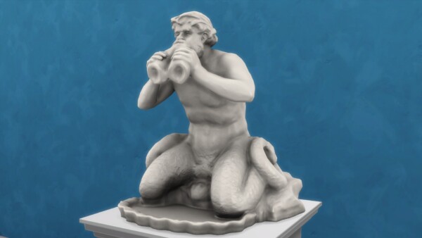 Triton blowing a double conch shell by TheJim07 from Mod The Sims