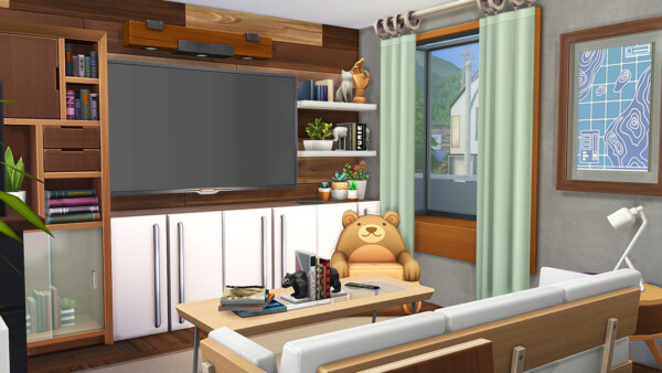 Aveline Sims: Tiny apartment for 8 sims
