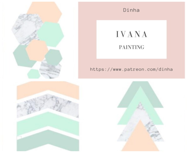 Dinha Gamer: Ivana Collection Painting, Rug and Towel