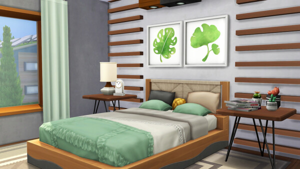 Aveline Sims: Tiny apartment for 8 sims