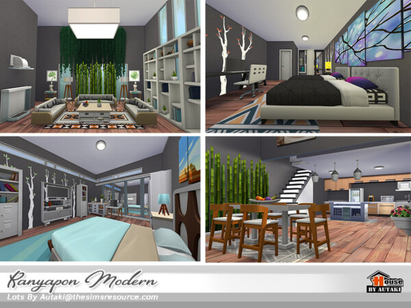 The Sims Resource: Kanyapon Modern NoCC by autaki