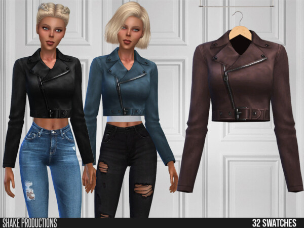 The Sims Resource: 471 Leather Jacket by ShakeProductions