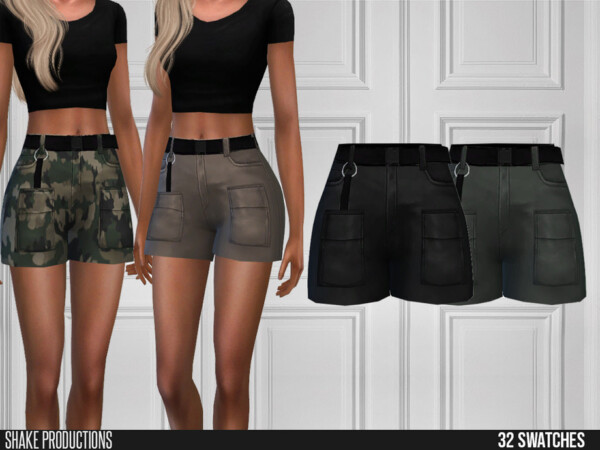 The Sims Resource: 472 Cargo Shorts by ShakeProductions • Sims 4 Downloads