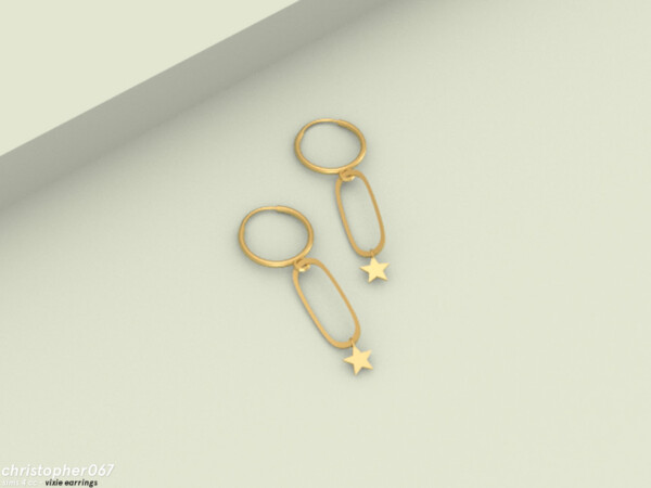 The Sims Resource: Vixie Earrings by  Christopher067