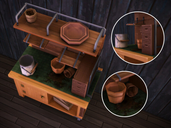 Mod The Sims: Potting station made functional and decluttered by Astraea Nevermore