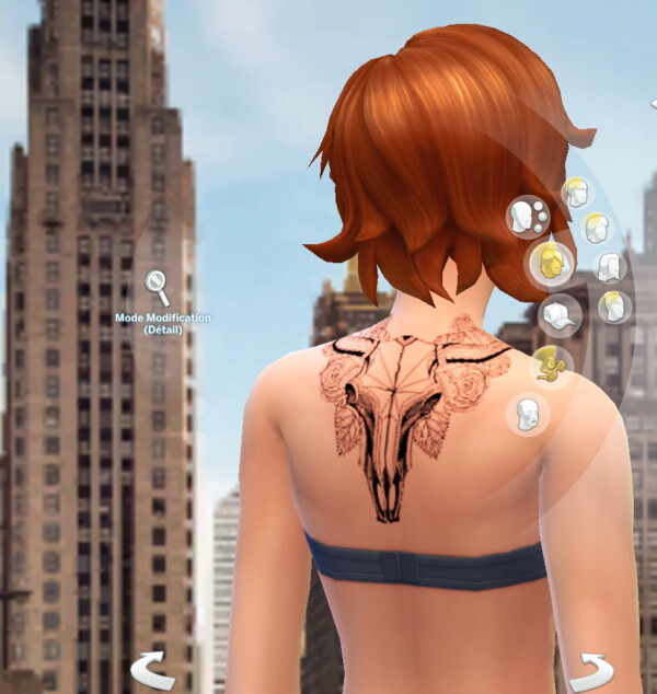 Mod The Sims: Bull Skull female Tattoo   Mandala Style by ArLi1211