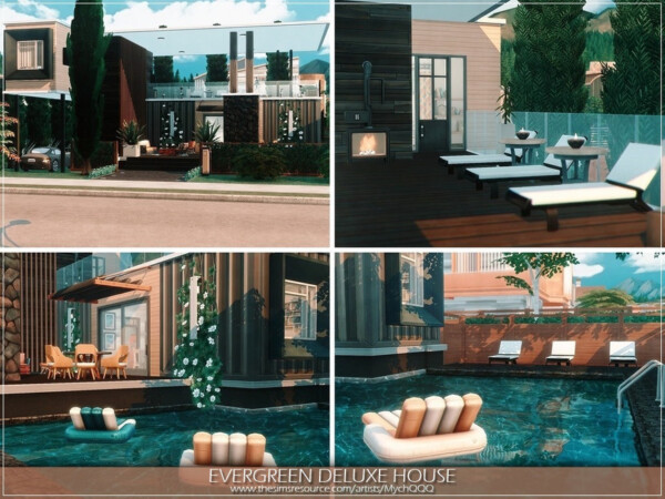 The Sims Resource: Evergreen Deluxe House by MychQQQ