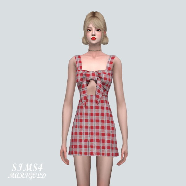SIMS4 Marigold: A Summer Ribbon Sleeveless Dress