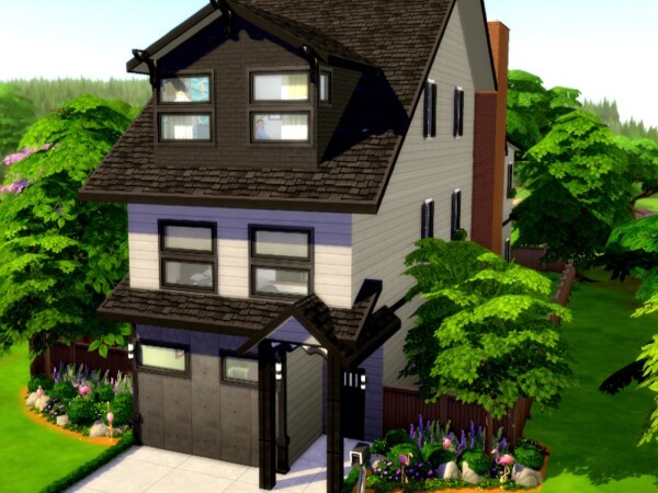 The Sims Resource: Skinny House by GenkaiHaretsu