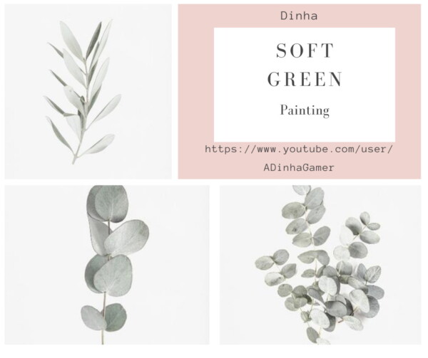 Dinha Gamer: Soft Green Collection Painting and Rug