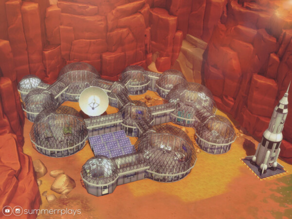 The Sims Resource: Mars Base house by Summerr Plays