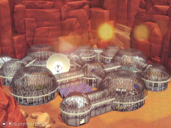 The Sims Resource: Mars Base house by Summerr Plays