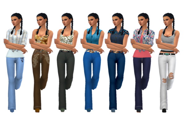 Sims 4 Sue: Bootcut Jeans