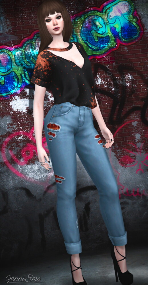 Jenni Sims: Base Game Jeans