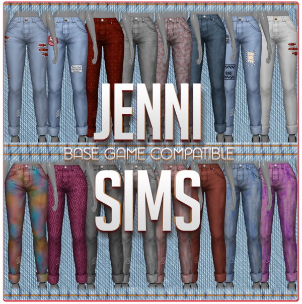 Jenni Sims: Base Game Jeans