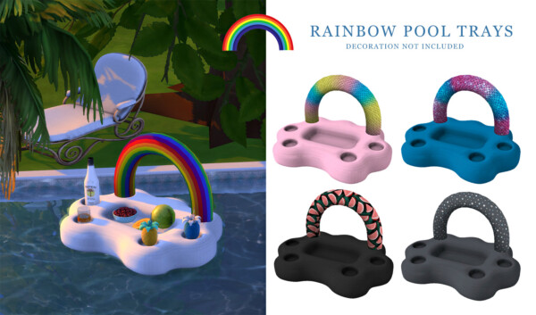 Leo 4 Sims: Rainbow Pool tray