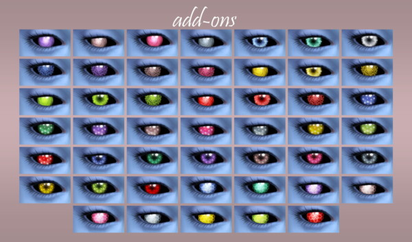 Mod The Sims: Bright eyes for aliens by PatoTFP