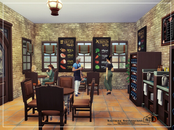The Sims Resource: Railway Restaurant by Danuta720