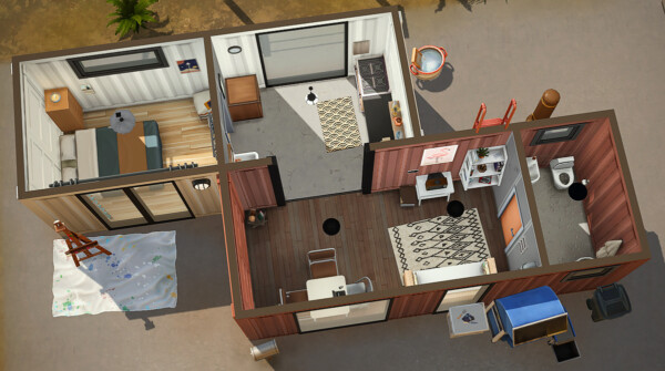 Simsontherope: Container Duo Starter House