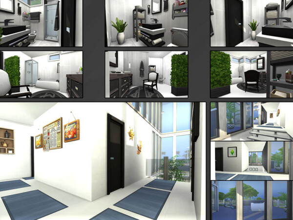 The Sims Resource: Black Blue Standard House by matomibotaki