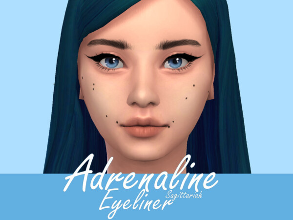 The Sims Resource: Adrenaline Eyeliner by Sagittariah