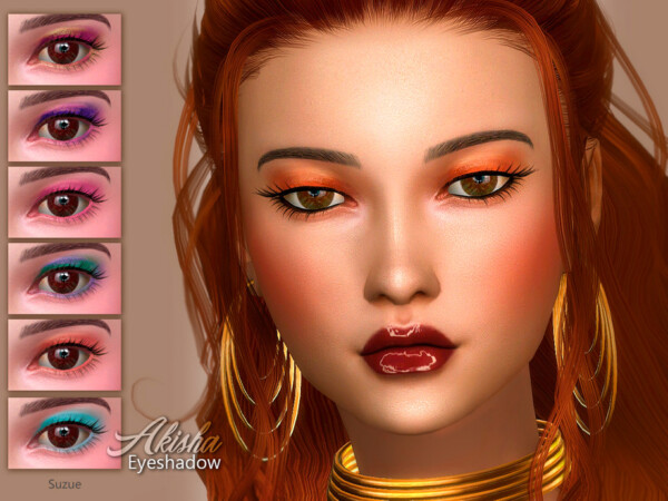 The Sims Resource: Akisha Eyeshadow by Suzue