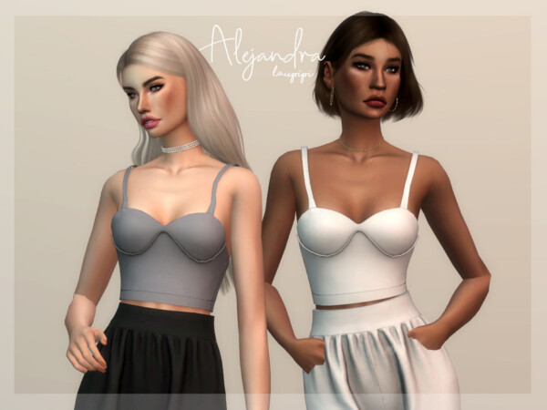 The Sims Resource: Alejandra Top by laupipi