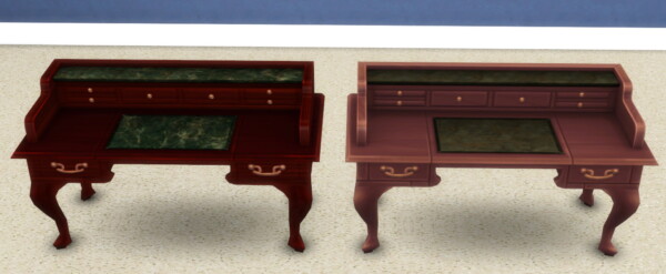 Mod The Sims: All Purpose Desk Raised Wood Recolor by xordevoreaux