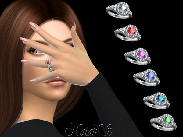 The Sims Resource: Art deco engagement ring by NataliS