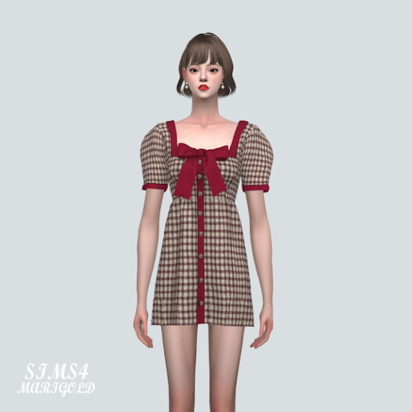 BB Ribbon Mini Dress from SIMS4 Marigold