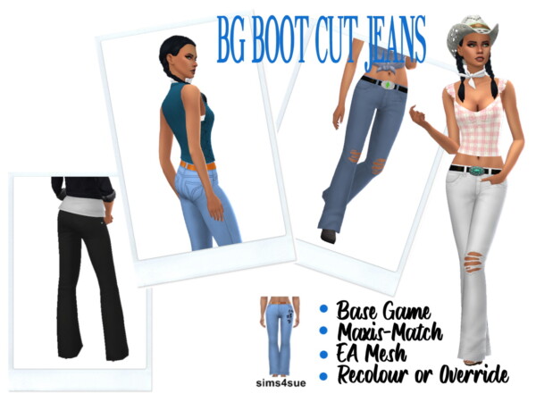 Sims 4 Sue: Bootcut Jeans