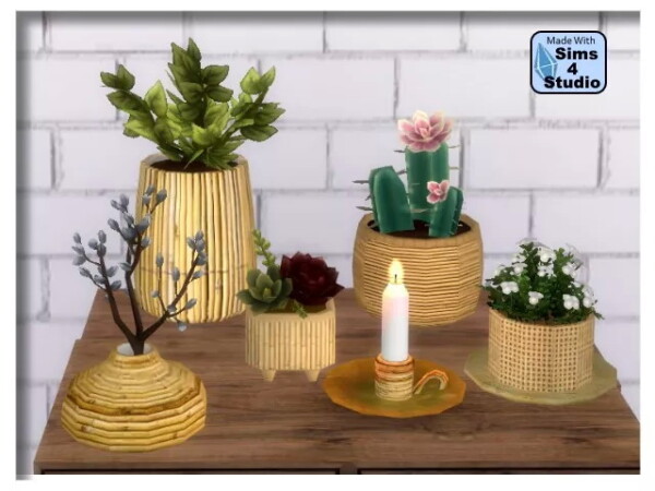 Bambus Vase by oldbox from All4Sims