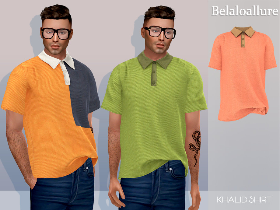 Belaloallure Khalid shirt by belal1997 from TSR • Sims 4 Downloads