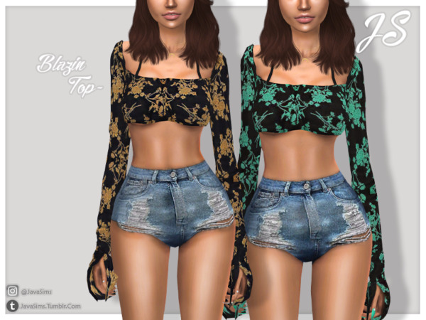 The Sims Resource: Blazin Top by JavaSims