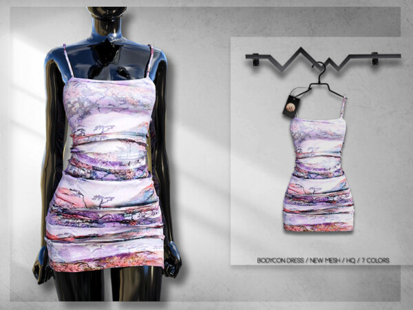 The Sims Resource: Bodycon Dress BD273 by busra tr