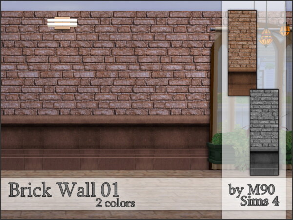 The Sims Resource: Brick Wall 01 by Mircia90