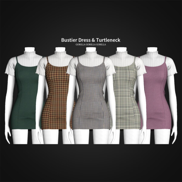 Bustier Dress and Turtleneck from Gorilla