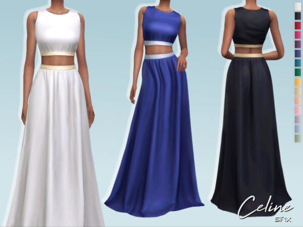 The Sims Resource: Celine Dress by Sifix
