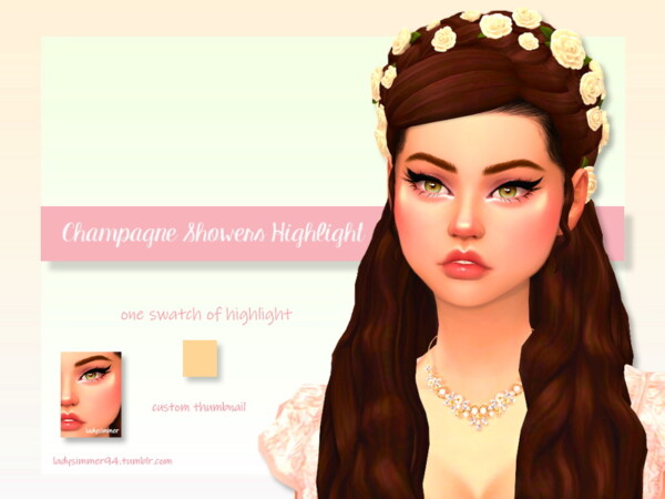 The Sims Resource: Champagne Showers Highlight by LadySimmer94