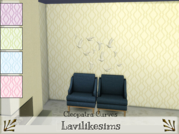 The Sims Resource: Cleopatra Curves Walls by lavilikesims